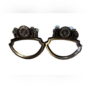 Set of 2 Ajax 957 Satin Antique Brass Cab Door Drawer Pull Handles 1" On…